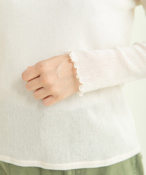 CHILD WOMAN（チャイルドウーマン）の「キラキララメチュール（Tシャツ/カットソー・レディース・アイボリー/ピンク/サックスブルー・FREE）」の17枚目の写真