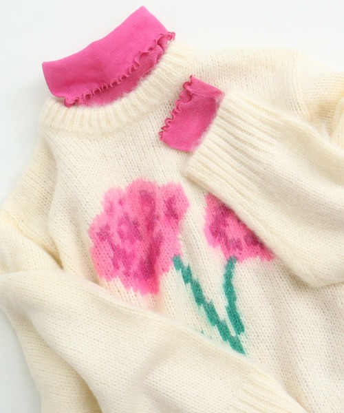 CHILD WOMAN（チャイルドウーマン）の「キラキララメチュール（Tシャツ/カットソー・レディース・アイボリー/ピンク/サックスブルー・FREE）」の20枚目の写真