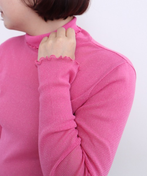 CHILD WOMAN（チャイルドウーマン）の「キラキララメチュール（Tシャツ/カットソー・レディース・アイボリー/ピンク/サックスブルー・FREE）」の22枚目の写真