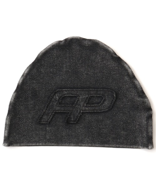 atmos pink（アトモスピンク）の「atmos pink Pigment Logo Beanie / アトモス ピンク ピグメント ロゴ ビーニー（ニットキャップ/ビーニー・レディース・チャコール/ブラウン・FREE）」の2枚目の写真