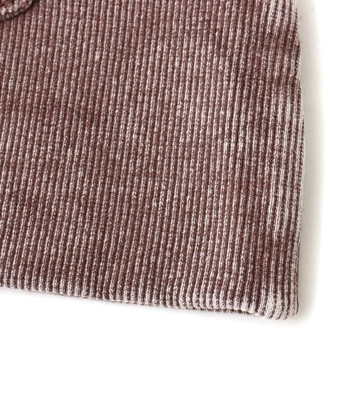 atmos pink（アトモスピンク）の「atmos pink Pigment Logo Beanie / アトモス ピンク ピグメント ロゴ ビーニー（ニットキャップ/ビーニー・レディース・チャコール/ブラウン・FREE）」の10枚目の写真