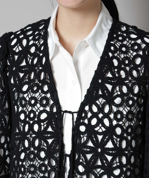 NANO universe（ナノユニバース）の「コットンコードレースジャケット（その他アウター・レディース・ブラック/ホワイト・FREE）」の21枚目の写真