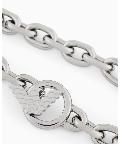 EMPORIO ARMANI（エンポリオアルマーニ）の「【エンポリオ アルマーニ】イーグルロゴ チェーンブレスレット ステンレススチール（ブレスレット・メンズ・その他1・FREE）」の2枚目の写真
