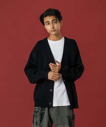 XLARGE(GNXg[W)OG KNIT CARDIGAN(J[fBK/{)