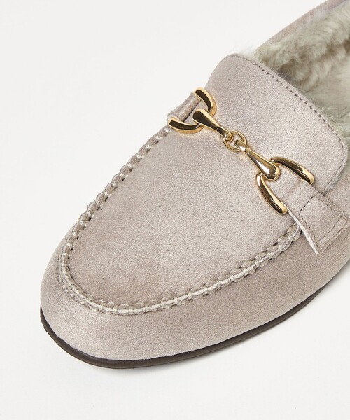 green label relaxing（グリーンレーベルリラクシング）の「ウォームビット モカシン シューズ 撥水（モカシン/デッキシューズ・レディース・ブラック/ライトグレー/その他1/モカ・25.5cm/25cm/24.5cm/24cm/23.5cm/23cm/22.5cm）」の19枚目の写真