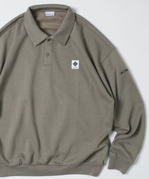 限定展開 Columbia×FREAK'S STORE/コロンビア 別注 インペリアルパーク ポロカラースウェット