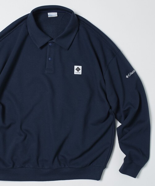 FREAK'S STORE(フリークスストア)の「限定展開 Columbia×FREAK'S STORE/コロンビア 別注 インペリアルパーク ポロカラースウェット(スウェット・メンズ・ネイビー/チャコールグレー/ブラック/ベージュ/グレー・SMALL/MEDIUM/LARGE/X-LARGE)」の5枚目の写真
