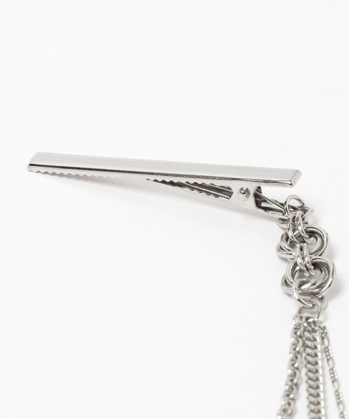 HARE（ハレ）の「【MADE IN JAPAN】レイヤードチェーンピン(HARE)（ブローチ/コサージュ・メンズ・シルバー・FREE）」の4枚目の写真