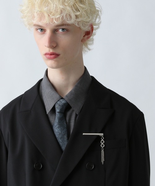 HARE（ハレ）の「【MADE IN JAPAN】レイヤードチェーンピン(HARE)（ブローチ/コサージュ・メンズ・シルバー・FREE）」の15枚目の写真