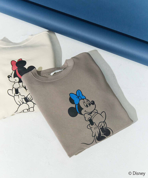 限定展開 別注/Minnie Mouse/ミニーマウス/前後 プリント vintage 加工