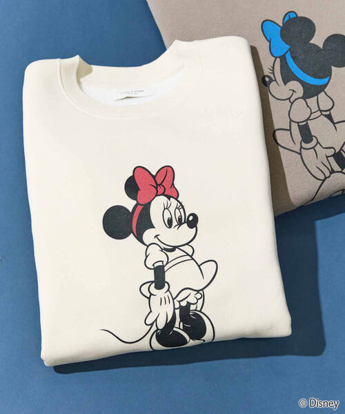 FREAK'S STORE(フリークスストア)の「限定展開 別注/Minnie Mouse/ミニーマウス/前後 プリント vintage 加工 スウェット(スウェット・レディース・ナチュラル/グレー/ブラック/ピンク/ベージュ・フリ-)」の18枚目の写真