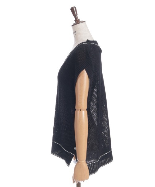 axes femme（アクシーズファム）の「連ボタンステッチニットベスト（ニット/セーター・レディース・ブラック/キナリ/モカ・FREE）」の20枚目の写真