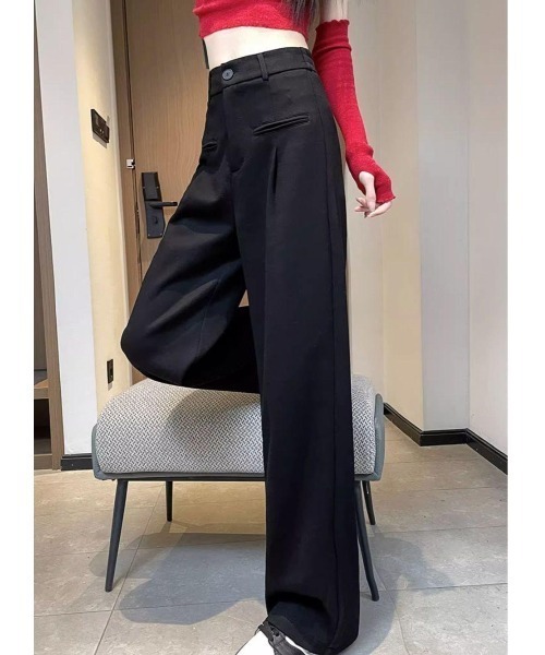 セール】【秋冬新作】ベルトループ付ききれいめスウェットパンツ