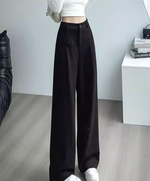 セール】【秋冬新作】ベルトループ付ききれいめスウェットパンツ