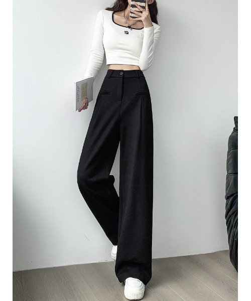 セール】【秋冬新作】ベルトループ付ききれいめスウェットパンツ