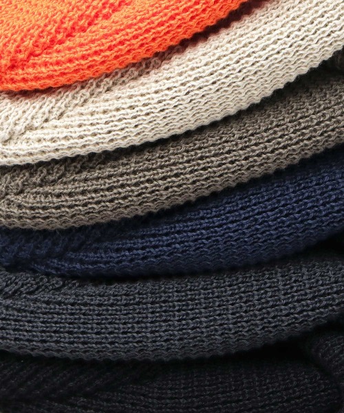 Mr.COVER（ミスターカバー）の「日本製 オーガニックコットン 3WAY ワッフル ロールニットキャップ （ロールキャップ・ミドルワッチ・シングルワッチ） 抗菌防臭効果（ニットキャップ/ビーニー・メンズ・オフホワイト/アーミー/ブラック/オレンジ/ネイビー/チャコール・FREE）」の15枚目の写真