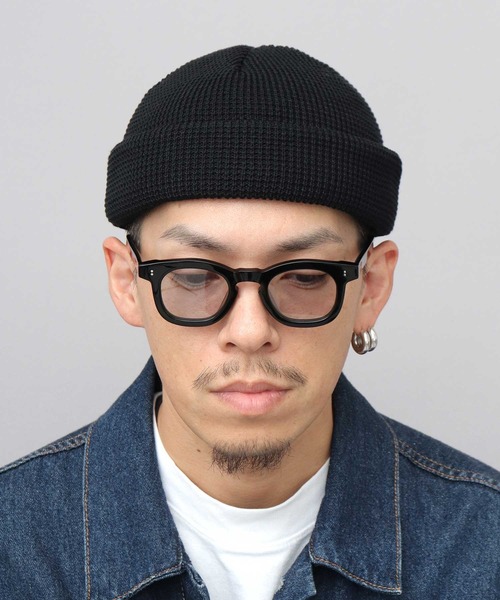 Mr.COVER（ミスターカバー）の「日本製 オーガニックコットン 3WAY ワッフル ロールニットキャップ （ロールキャップ・ミドルワッチ・シングルワッチ） 抗菌防臭効果（ニットキャップ/ビーニー・メンズ・オフホワイト/アーミー/ブラック/オレンジ/ネイビー/チャコール・FREE）」の20枚目の写真