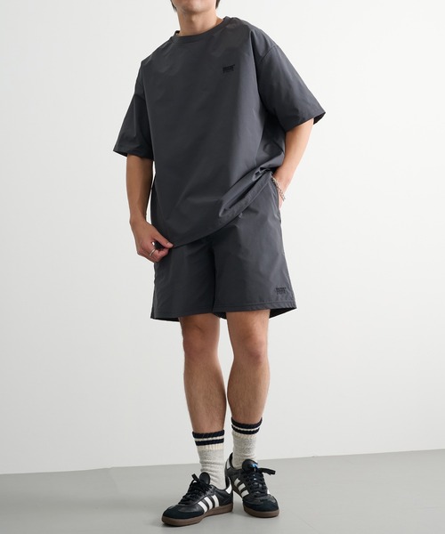DISCUS(ディスカス)の「【DISCUS】マイクロリップストップ ドローコードTシャツ セットアップ可能 6222-2605 MNY(Tシャツ/カットソー・メンズ・ブラック/チャコールグレー・L/M/XL)」の6枚目の写真