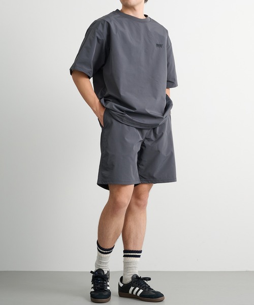 DISCUS(ディスカス)の「【DISCUS】マイクロリップストップ ドローコードTシャツ セットアップ可能 6222-2605 MNY(Tシャツ/カットソー・メンズ・ブラック/チャコールグレー・L/M/XL)」の7枚目の写真