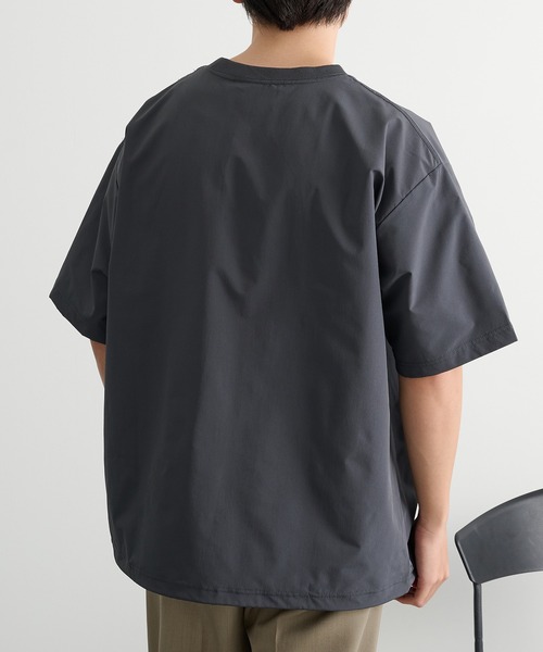DISCUS(ディスカス)の「【DISCUS】マイクロリップストップ ドローコードTシャツ セットアップ可能 6222-2605 MNY(Tシャツ/カットソー・メンズ・ブラック/チャコールグレー・L/M/XL)」の4枚目の写真