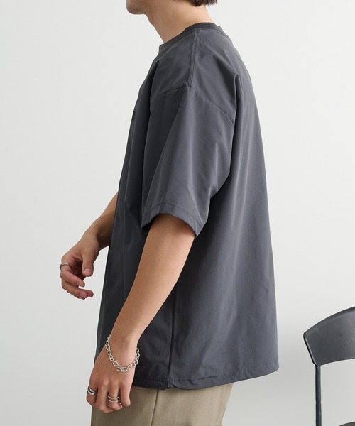DISCUS(ディスカス)の「【DISCUS】マイクロリップストップ ドローコードTシャツ セットアップ可能 6222-2605 MNY(Tシャツ/カットソー・メンズ・ブラック/チャコールグレー・L/M/XL)」の5枚目の写真