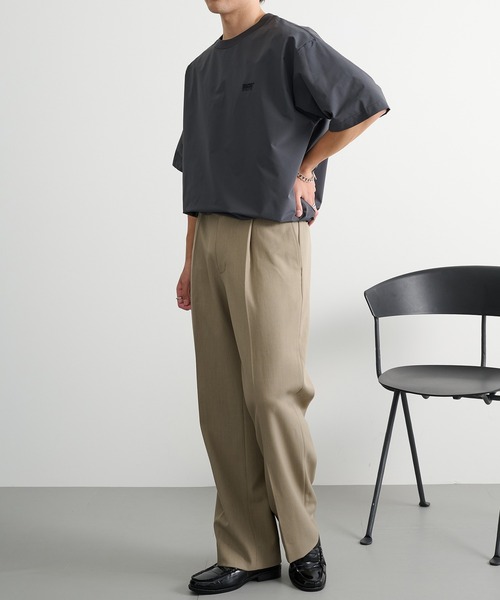 DISCUS(ディスカス)の「【DISCUS】マイクロリップストップ ドローコードTシャツ セットアップ可能 6222-2605 MNY(Tシャツ/カットソー・メンズ・ブラック/チャコールグレー・L/M/XL)」の8枚目の写真
