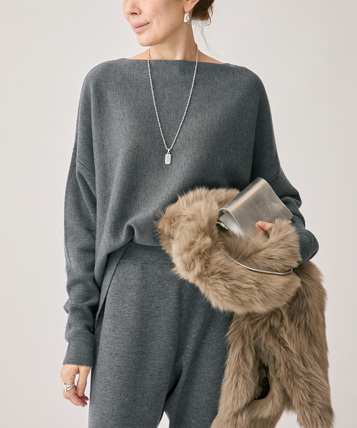 ボートネックプルオーバー（ニット/セーター）｜VERMEIL par iena