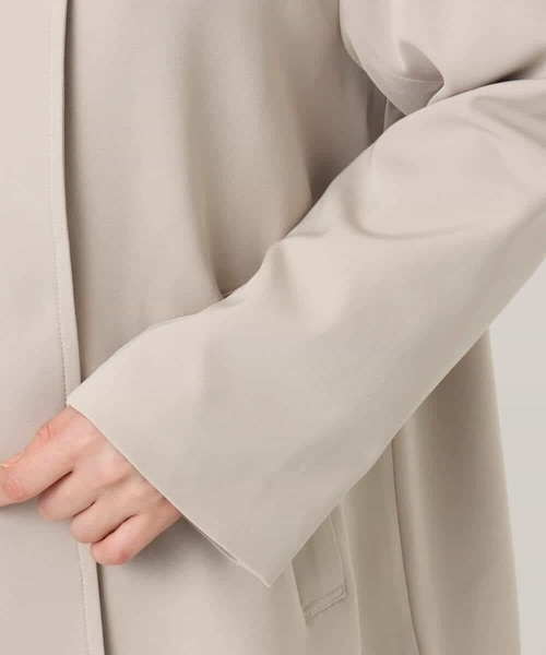 OFUON le MK（オフオンルエムケー）の「【2025AW】ミドル丈スタンドコート/洗える/WEB限定サイズあり（その他アウター・レディース・ネイビー/ベージュ・40/38/36）」の19枚目の写真