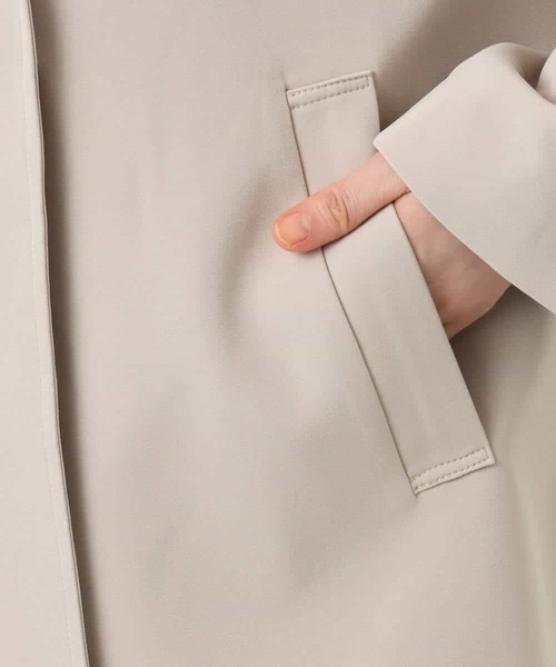 OFUON le MK（オフオンルエムケー）の「【2025AW】ミドル丈スタンドコート/洗える/WEB限定サイズあり（その他アウター・レディース・ネイビー/ベージュ・40/38/36）」の21枚目の写真