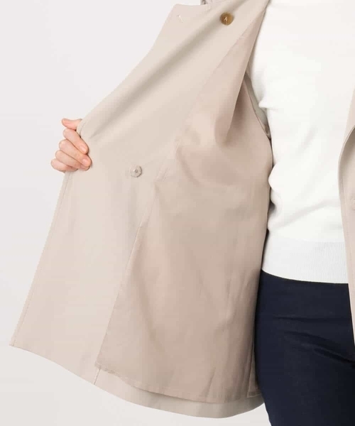 OFUON le MK（オフオンルエムケー）の「【2025AW】ミドル丈スタンドコート/洗える/WEB限定サイズあり（その他アウター・レディース・ネイビー/ベージュ・40/38/36）」の22枚目の写真