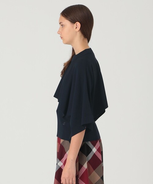 BLUE LABEL CRESTBRIDGE(ブルーレーベルクレストブリッジ)の「ドライレーヨンストレッチケープ付きニット(ニット/セーター・レディース・レッド系その他/ダークネイビー/ブルー系その他2・38)」の14枚目の写真