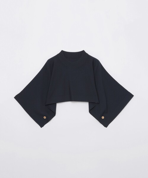 BLUE LABEL CRESTBRIDGE(ブルーレーベルクレストブリッジ)の「ドライレーヨンストレッチケープ付きニット(ニット/セーター・レディース・レッド系その他/ダークネイビー/ブルー系その他2・38)」の20枚目の写真