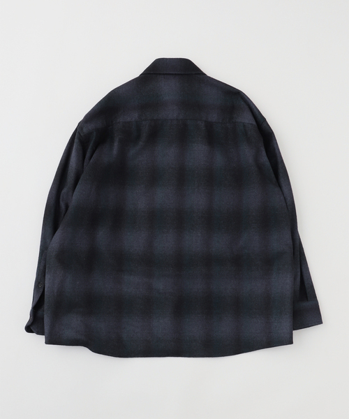 セール】SEEALL / シーオール WIDE COLLAR SHIRTS MULTI（シャツ