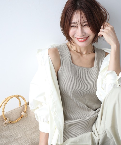 Ehre style(エーレスタイル)の「2way使用!魔法の伸びるインナー(キャミソール・レディース・ブラック/グレイッシュベージュ/ホワイト・FREE)」の18枚目の写真
