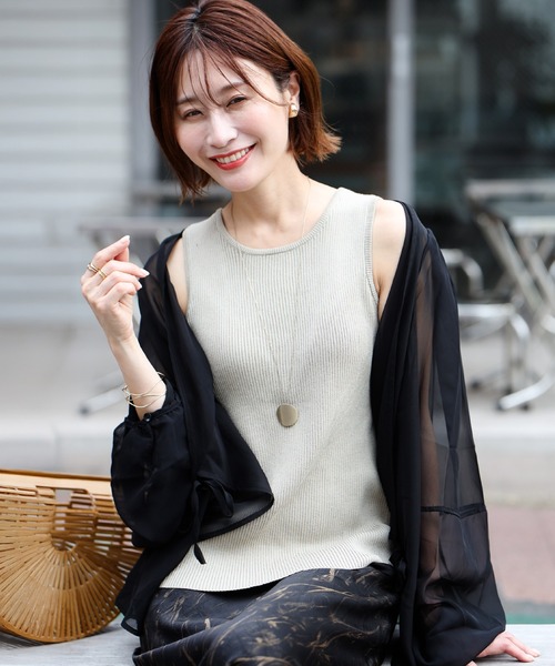 Ehre style(エーレスタイル)の「2way使用!魔法の伸びるインナー(キャミソール・レディース・ブラック/グレイッシュベージュ/ホワイト・FREE)」の16枚目の写真
