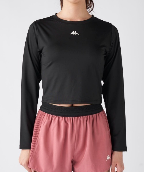 Kappa(カッパ)の「クロップド丈トップス(Tシャツ/カットソー・レディース・オフホワイト/ブルー/ブラック・LARGE/X-LARGE/MEDIUM)」の19枚目の写真