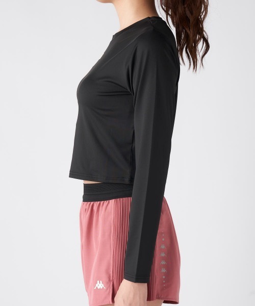 Kappa(カッパ)の「クロップド丈トップス(Tシャツ/カットソー・レディース・オフホワイト/ブルー/ブラック・LARGE/X-LARGE/MEDIUM)」の18枚目の写真
