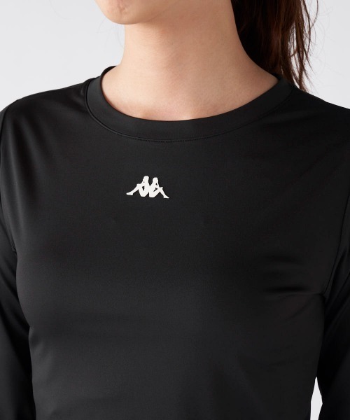 Kappa(カッパ)の「クロップド丈トップス(Tシャツ/カットソー・レディース・オフホワイト/ブルー/ブラック・LARGE/X-LARGE/MEDIUM)」の16枚目の写真