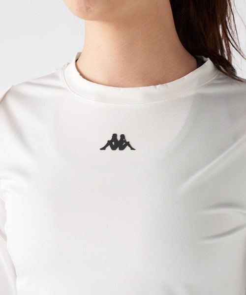 Kappa(カッパ)の「クロップド丈トップス(Tシャツ/カットソー・レディース・オフホワイト/ブルー/ブラック・LARGE/X-LARGE/MEDIUM)」の6枚目の写真