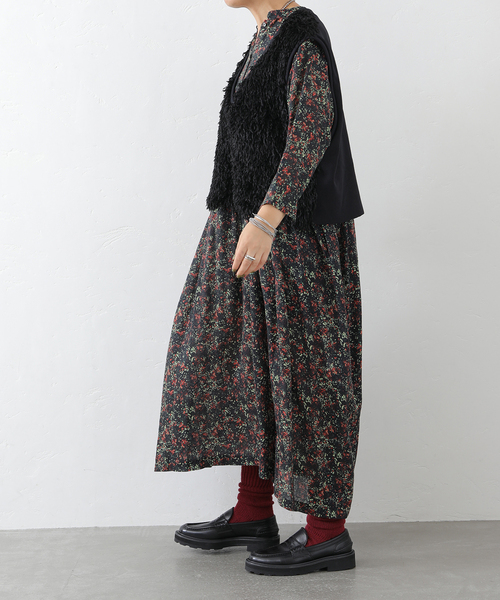 リバティフラワー ampleプルワンピース（ワンピース）｜JOURNAL