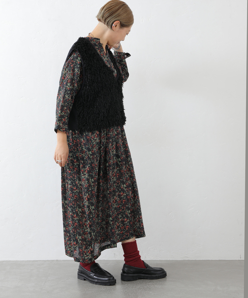 リバティフラワー ampleプルワンピース（ワンピース）｜JOURNAL