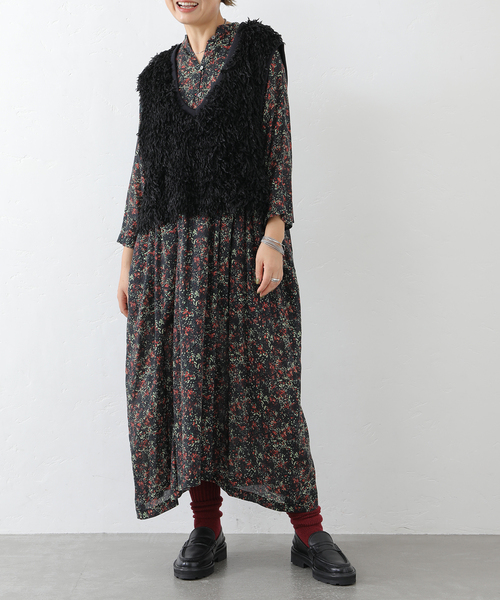 2024ss ジャーナルスタンダード ラックス フラワー ample ワンピース JOURNAL STANDARD LUXE レディース ワンピース アソートフラワー