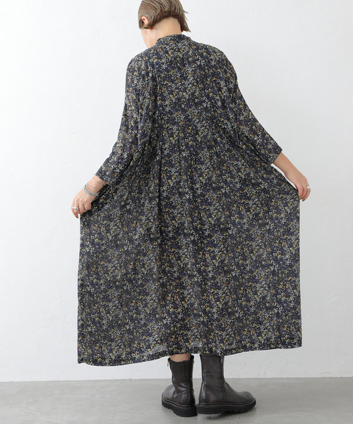 JOURNAL STANDARD LUXE(ジャーナルスタンダード ラックス)の「リバティフラワー ampleプルワンピース(ワンピース・レディース・レッド/イエロー・FREE)」の4枚目の写真