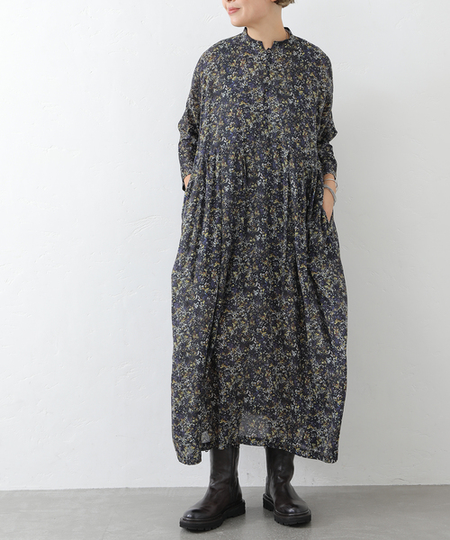 リバティフラワー ampleプルワンピース リバティフラワー ampleプルワンピース（ワンピース）｜JOURNAL