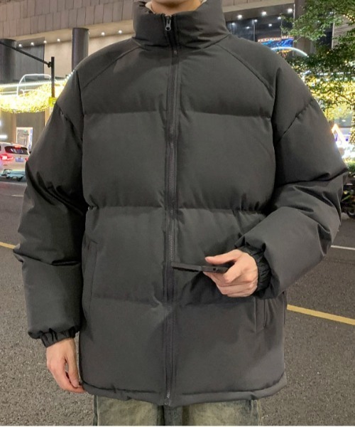 link lot(リンクロット)の「ベーシックスタンドネック中綿ジャケット(ダウンジャケット/コート・メンズ・ダークグレー/ブラウン/ブラック/カーキ/アイボリー・M/L)」の3枚目の写真