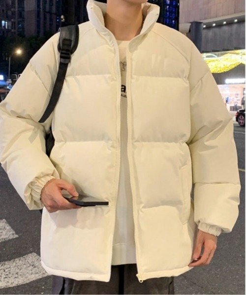 link lot(リンクロット)の「ベーシックスタンドネック中綿ジャケット(ダウンジャケット/コート・メンズ・ダークグレー/ブラウン/ブラック/カーキ/アイボリー・M/L)」の21枚目の写真