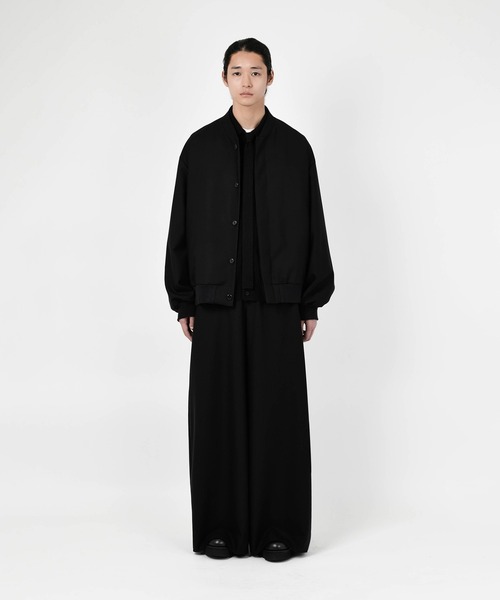 LAD MUSICIAN（ラッドミュージシャン）の「WOOL GABARDINE ROUND SLACKS（スラックス・メンズ・ブラック・42/44/46）」の2枚目の写真