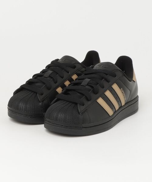 adidas(アディダス)の「adidas/アディダス SUPERSTAR II W(スニーカー・レディース・ブラック・24.5cm/26cm/27cm/24cm/28cm)」の1枚目の写真