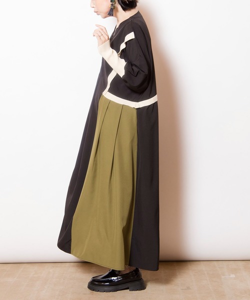 OSMOSIS（オズモーシス）の「ドルマンタックワンピース（ワンピース・レディース・カーキ/ブルーグレー/ブラック・ONE SIZE）」の12枚目の写真