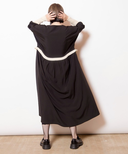 OSMOSIS（オズモーシス）の「ドルマンタックワンピース（ワンピース・レディース・カーキ/ブルーグレー/ブラック・ONE SIZE）」の9枚目の写真